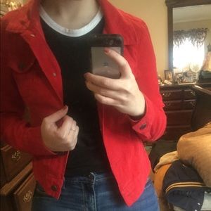 Red jacket